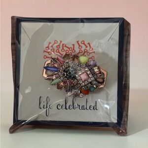 Keep Collective Shades of You Rose Gold Crystal Statement Brooch Pin New